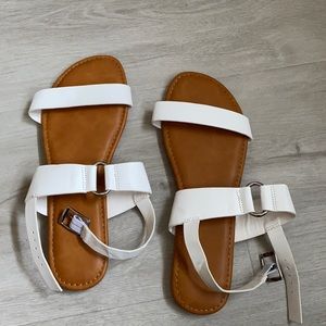 White sandals